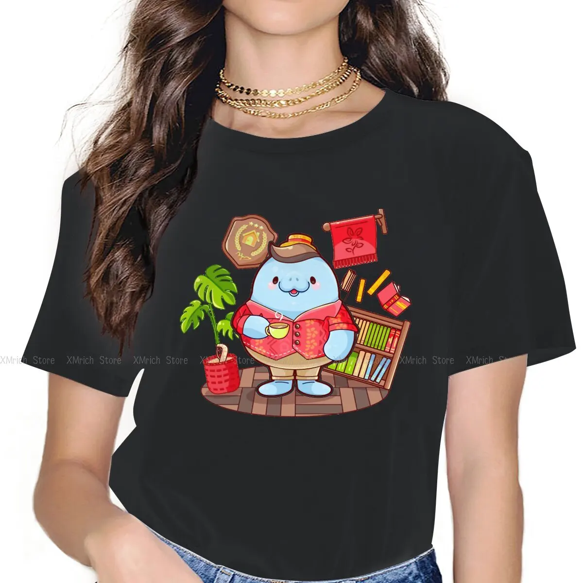 

Wardell Women T Shirt Animal Crossing Game Crazy Tees Short Sleeve Round Collar T-Shirt 100% Cotton Birthday Gift Tops