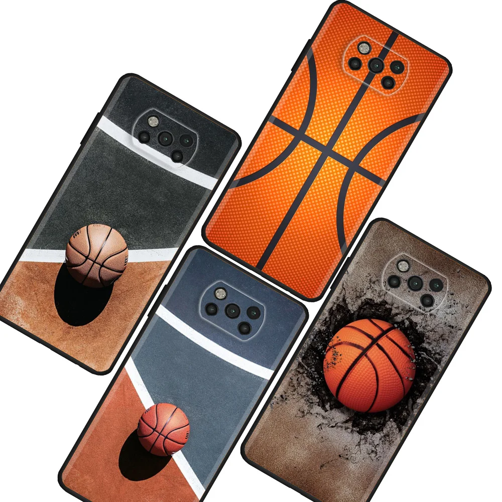 

Basketball Basket Case For Xiaomi Mi Poco X3 NFC X4 F5 Pro M5s M5 M3 M4 F4 C40 F1 F3 GT Funda Soft Silicone Phone Cover