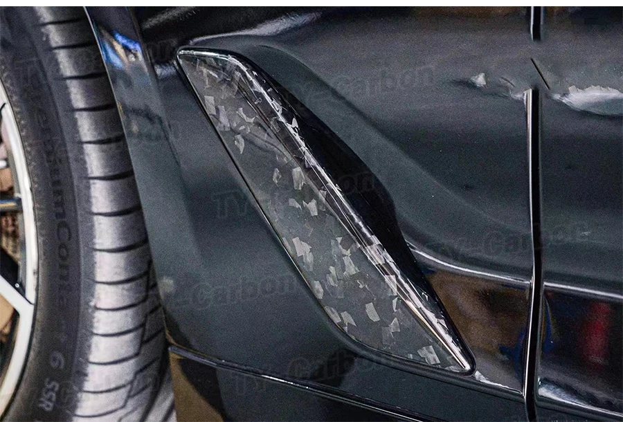 

Настоящее сухое боковое крыло из углеродного волокна, накладка на боковое крыло для BMW 5 серии G30 G31, накладка на боковое вентиляционное отверстие крыла 520i 530i 540i M550i