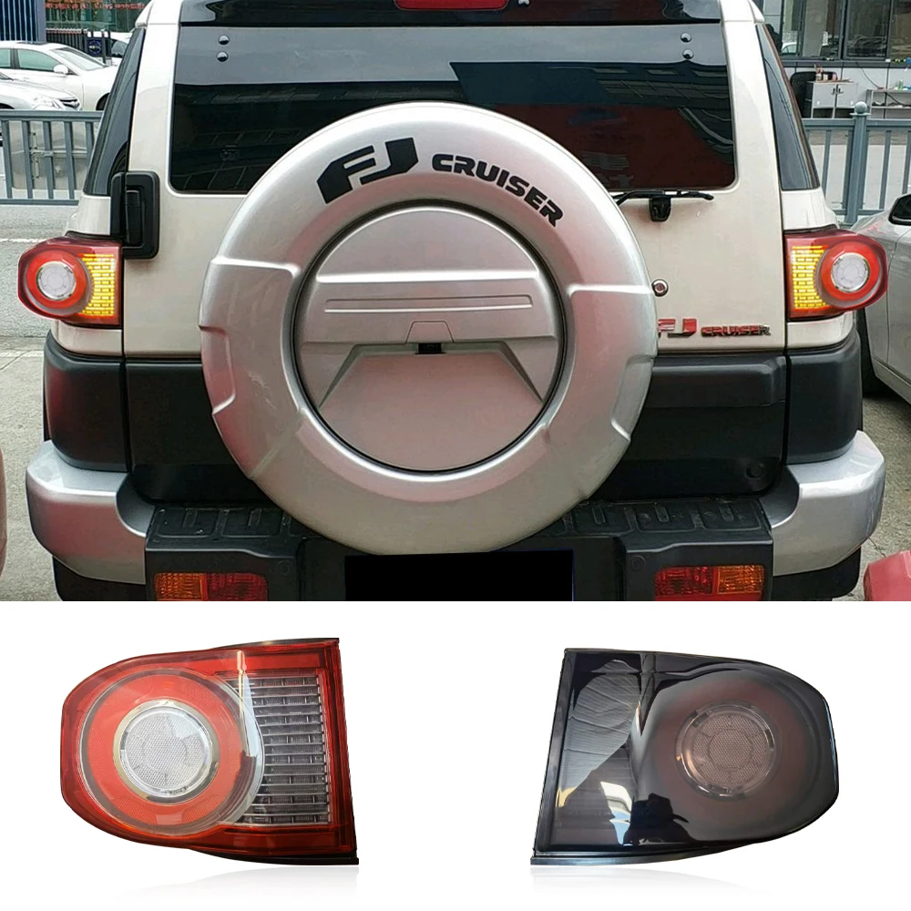 

1 Set Tail Lights for Toyota FJ Cruiser 2007-2021 LED DRL Brake Car Light Assembly Signal Auto Accessories Modified Lamp