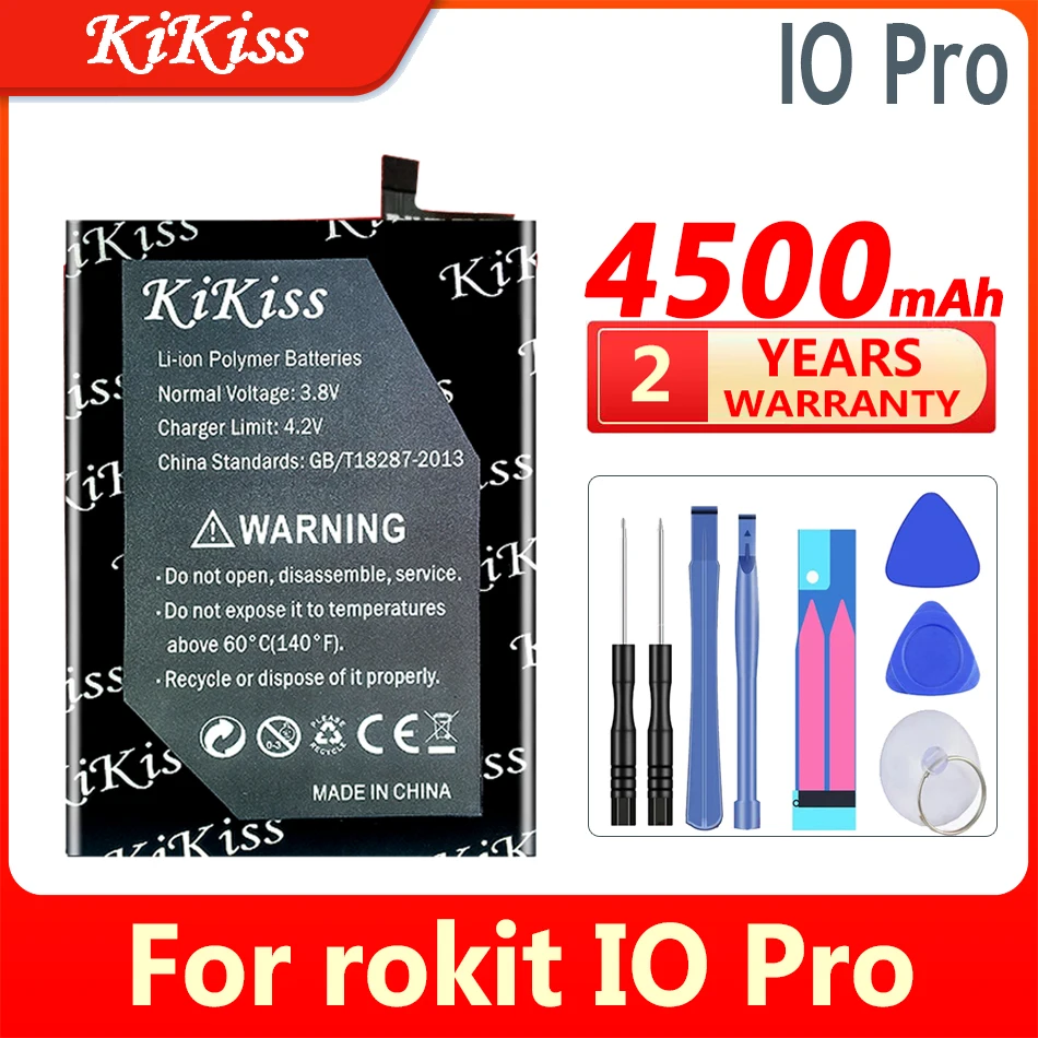 

4500mAh KiKiss Powerful Battery For rokit IO Pro Mobile Phone Batteries