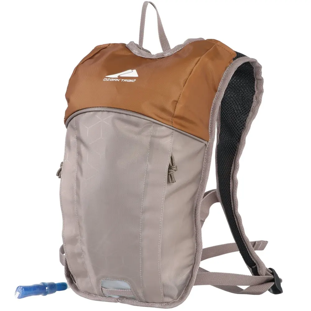 

Small 2 Liter Hiking Hydration Backpack with Included Water Reservoir, Tan