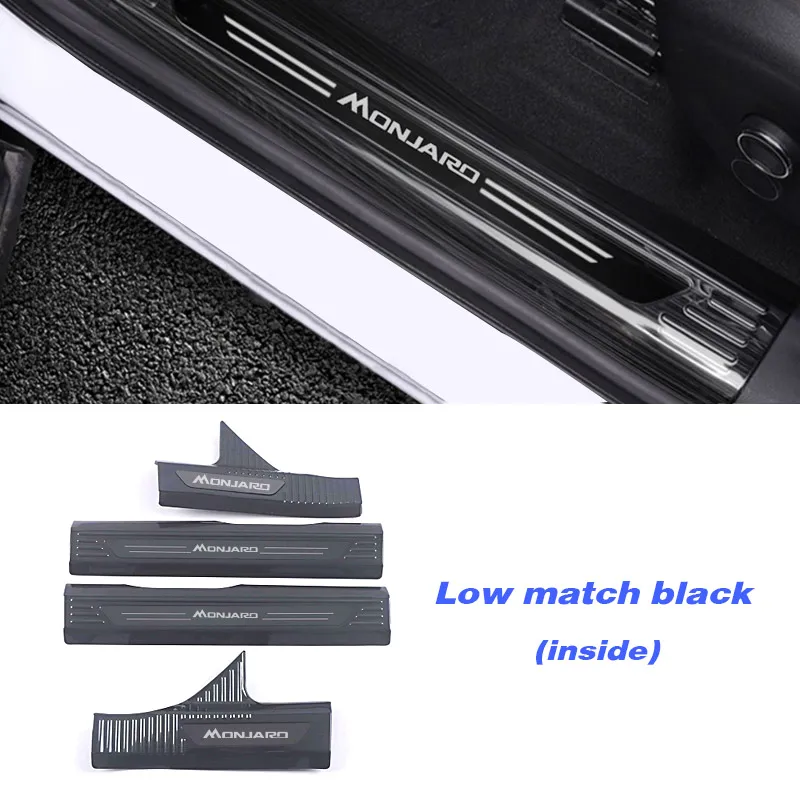 

Для Geely MONJARO KX11 Manjaro 2023 2024, аксессуары из нержавеющей стали, накладка на порог, защита от ударов, накладка на педаль