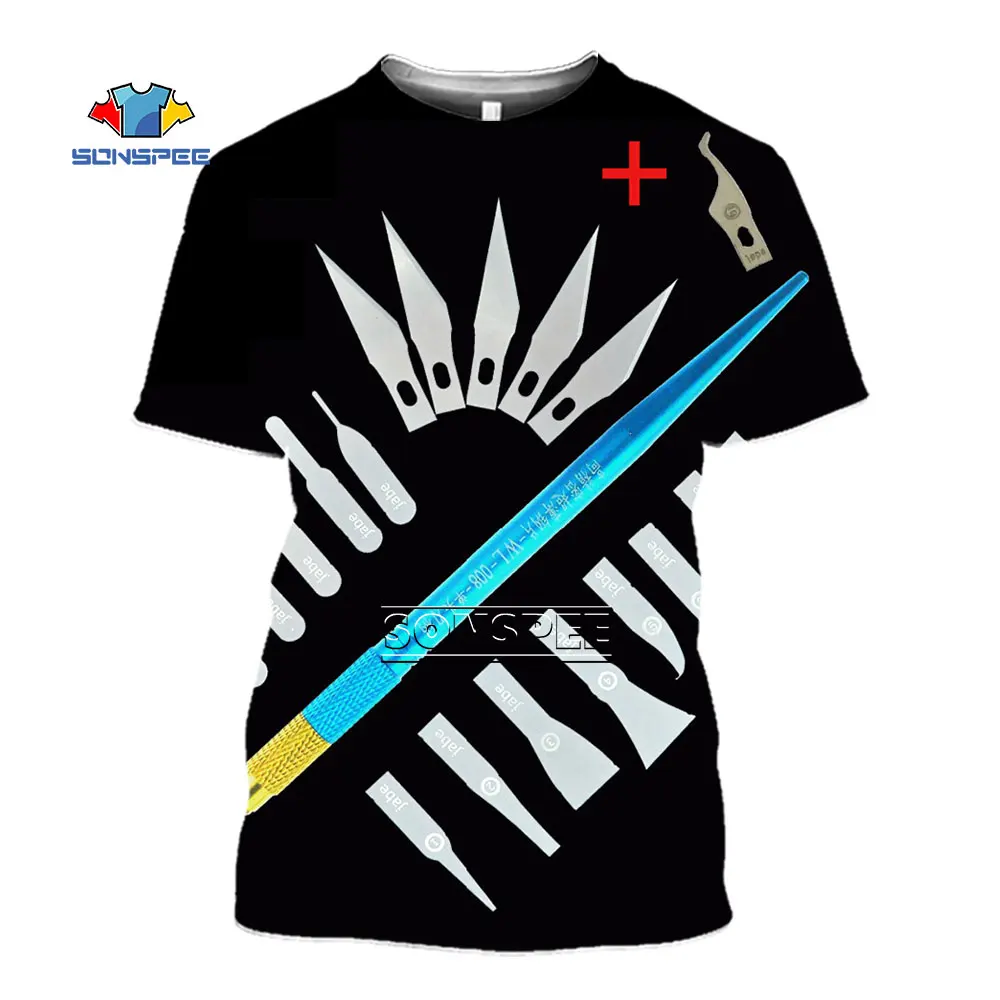 Мужские футболки SONSPEE новинка набор инструментов для хирургической фотосъемки