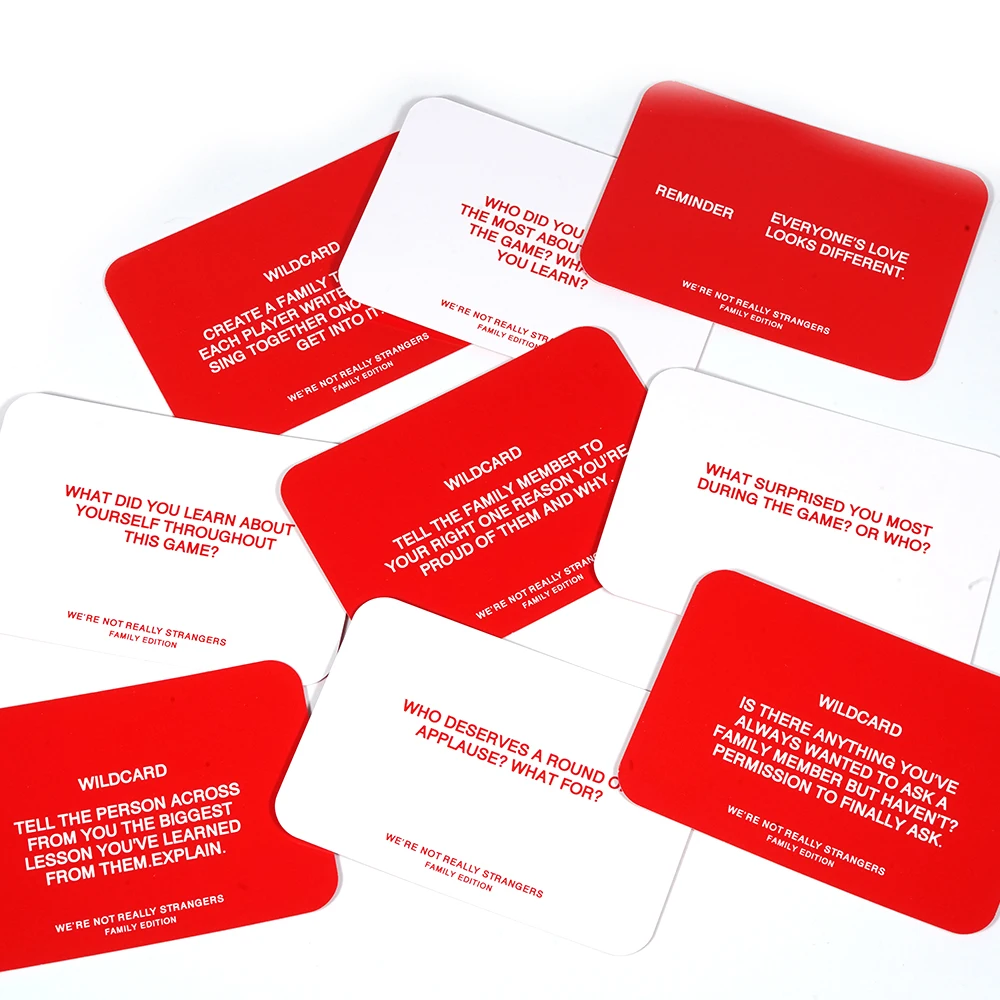 Карточная игра для разговора weare Not very Unknown Family Edition 150 развлекательная семейная