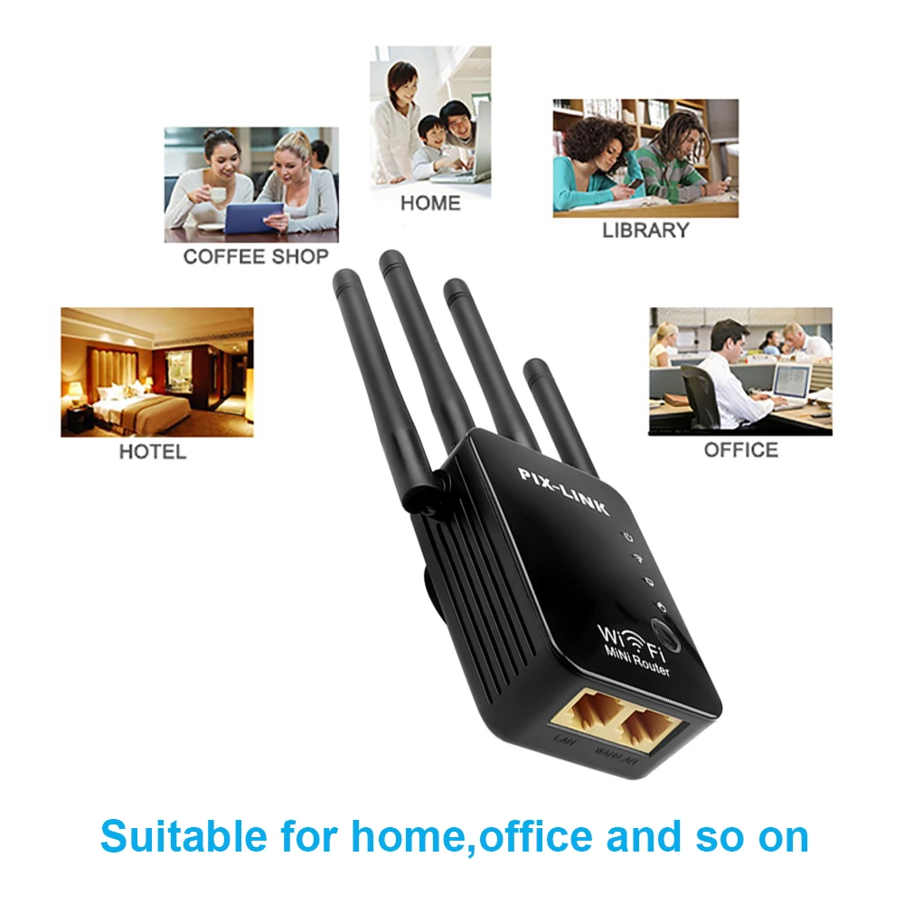 1200Mbps 300Mbps Wireless Network Repeater Long Range Extender  Repeater Wi Fi Booster 2.4G Wi-Fi Amplifier  Router Access point images - 6