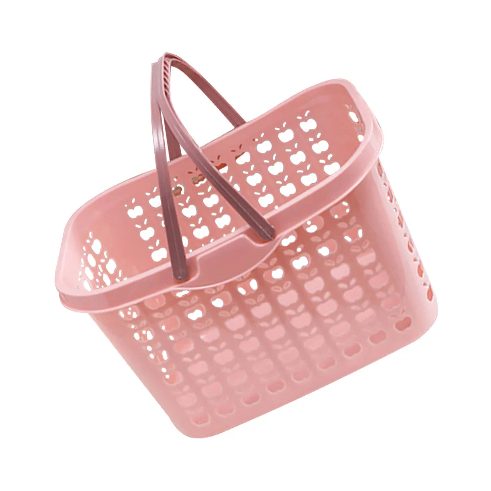

Shopping Basket Household Picnic Storage Mini Baskets Reusable Plastic Food Decorative Rattan