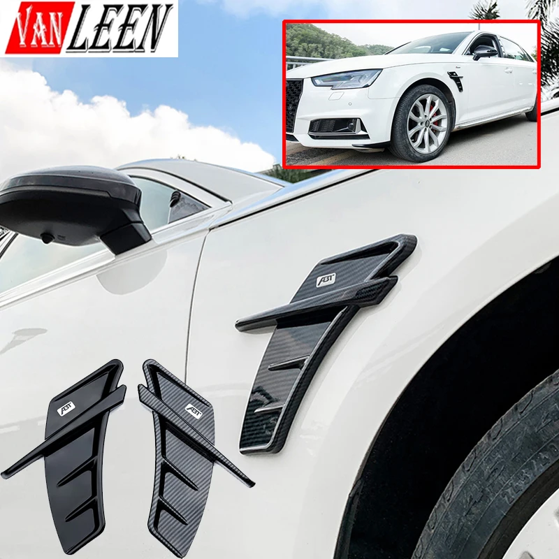 

2pcs For Audi A4 B8 B9 B7 B6 A3 8v 8p Q5 8U 8LA5 A6 C7 C6 C5 A7 A8 Q3 SQ3 Q7 Car Bumper Side Wing Fender Vent AUTO Accessories