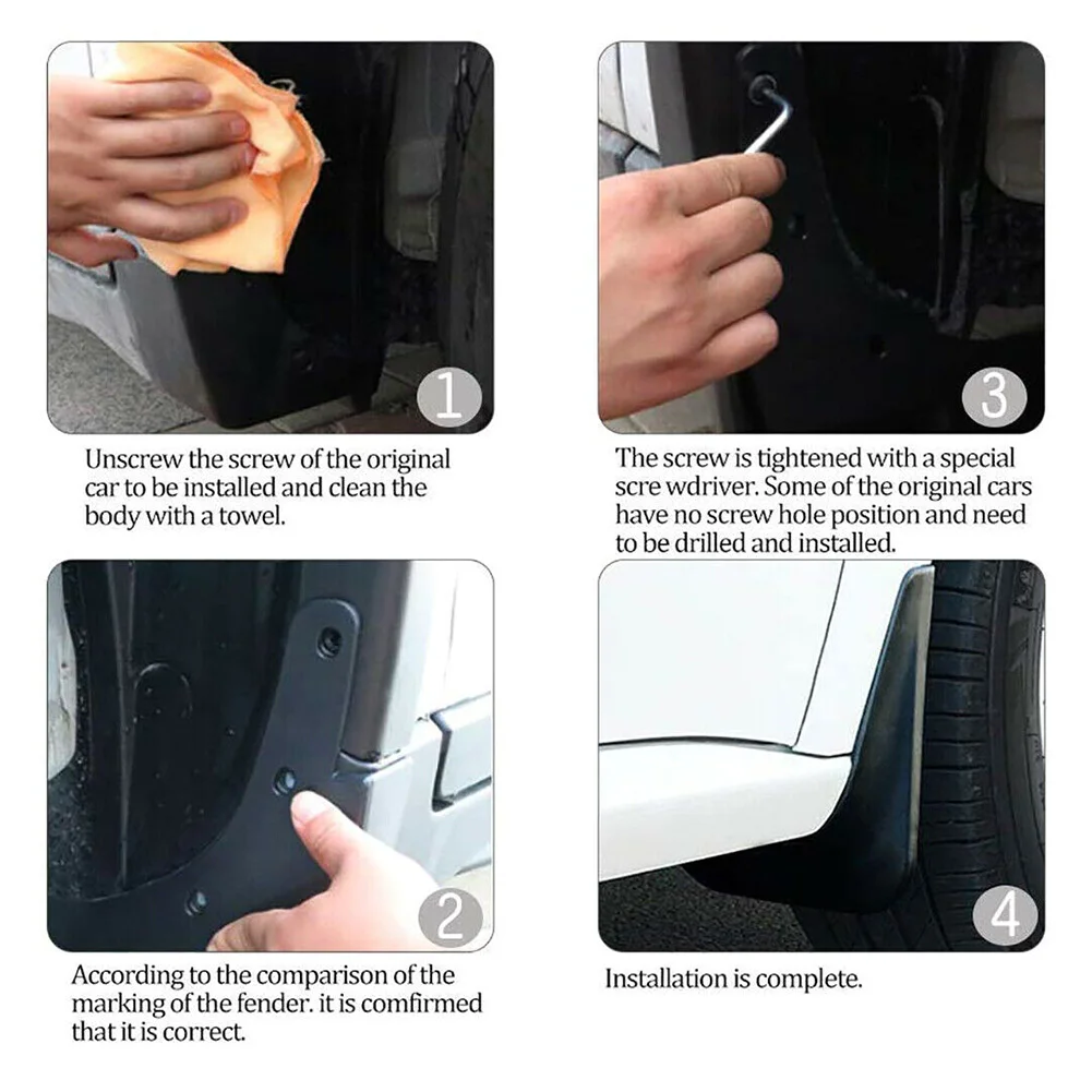 Автомобильные передние и задние брызговики для Tesla Model 3 2017 2018 2019 матовый черный