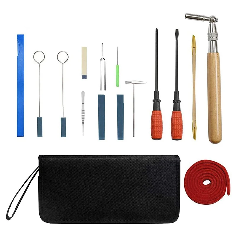 

Piano Tuning Kits, 16Pcs Professional Piano Tuner Universal DIY Piano Tuning Tools for Repairing Piano