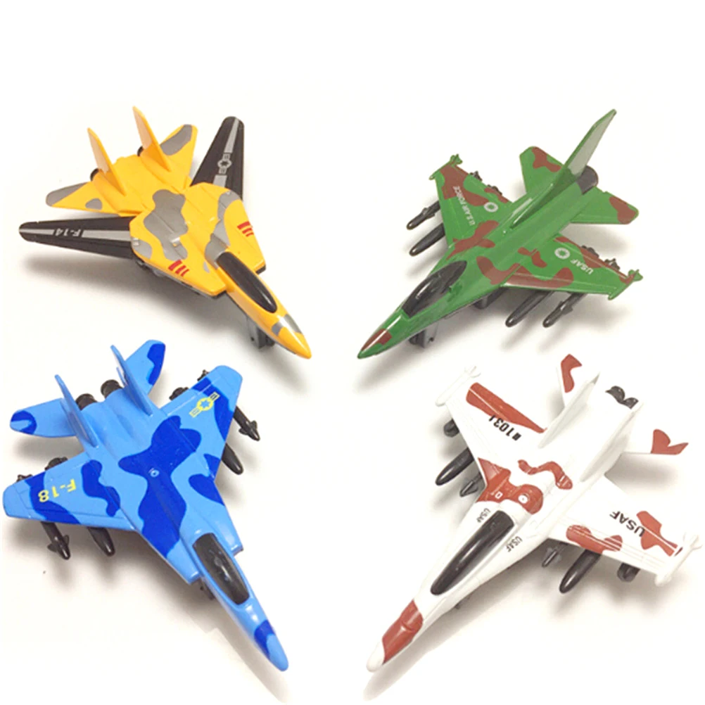 

Lifelike Warplane Kids Children Pull Back Airplane Aircraft Desk Toy Birthday Xmas Gift Military Model Toy