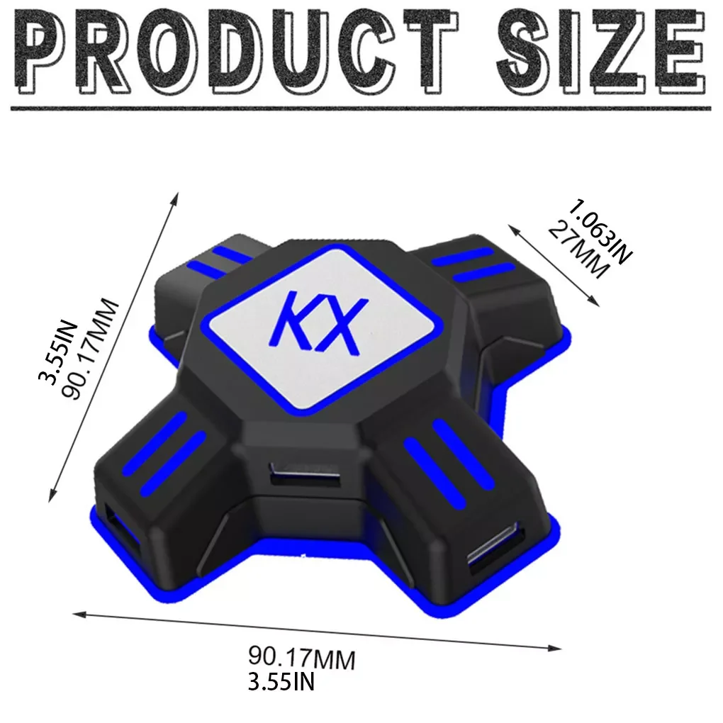 

KX USB Game Controllers Adapter Converter Video Game Keyboard Mouse Converter for Switch/Xbox for PS4/PS3