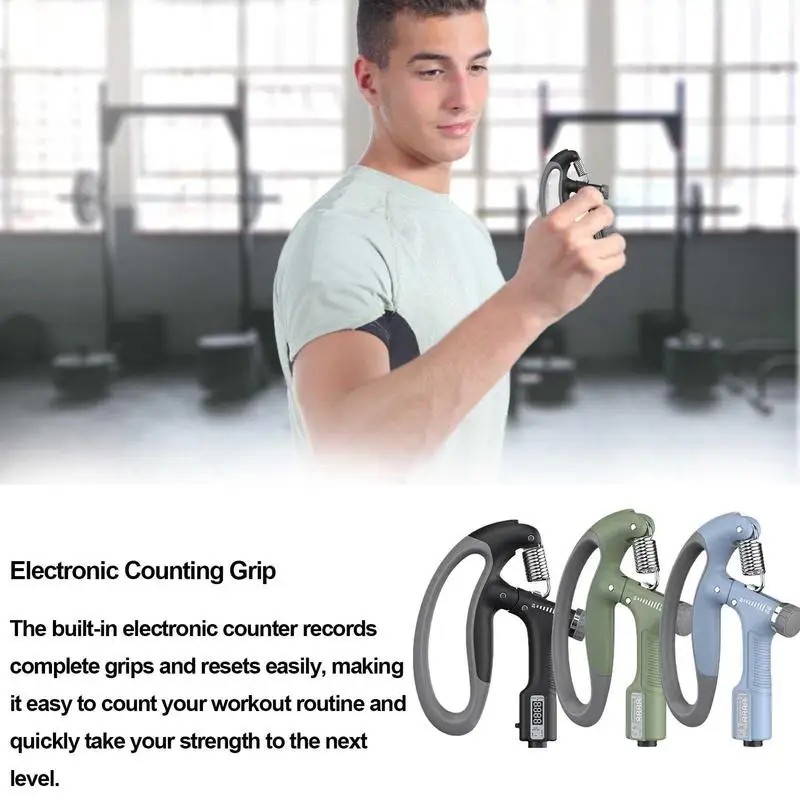 

Adjustable R Shaped Hand Gripper Electronic Forearm Workout Trainer 10-100kg Men's Professional Arm Muscle Strength Training