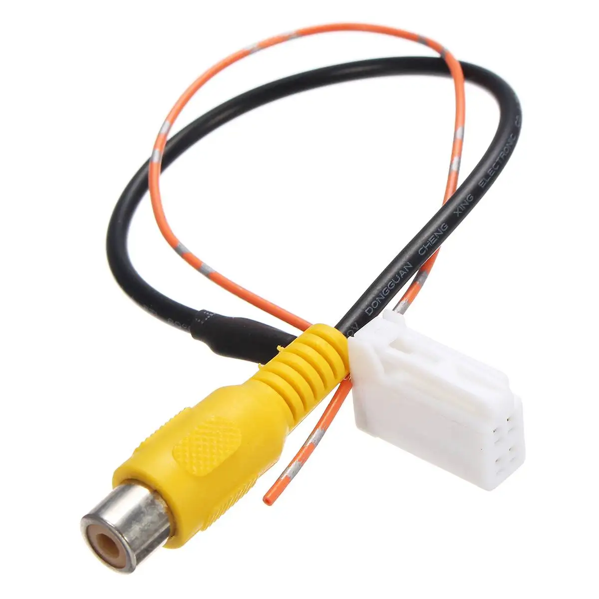 

4 Pin Male Connector Radio Back Up Reverse Camera RCA Input Plug Cable Adapter for Toyota