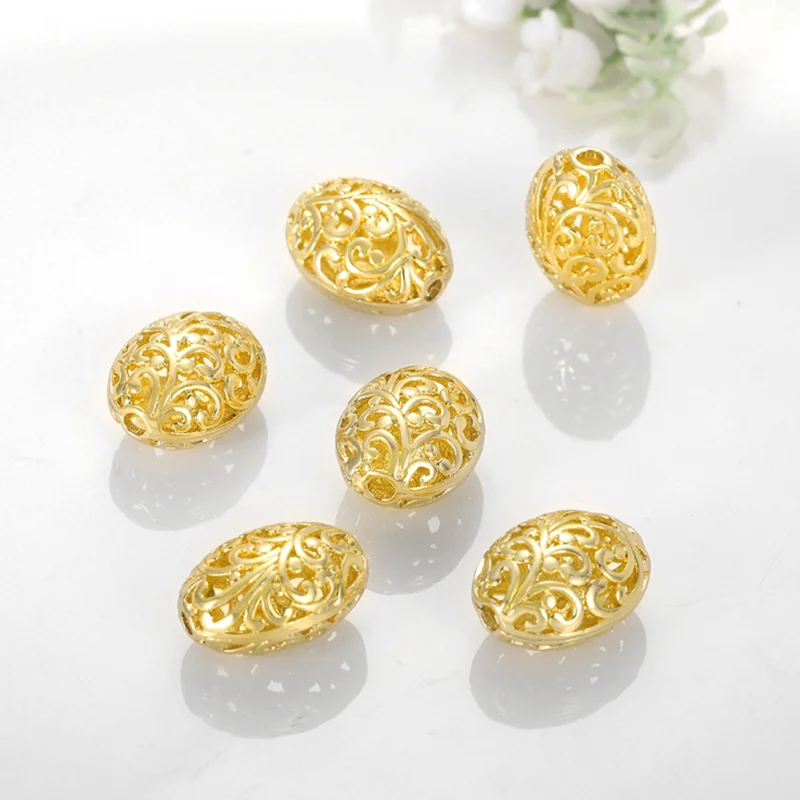 1Pcs New Fashion Creative Jewelry Accessories Metal Hollowing DIY Necklace Bracelet Earrings Loose Beads Handmade Wholesale Hot