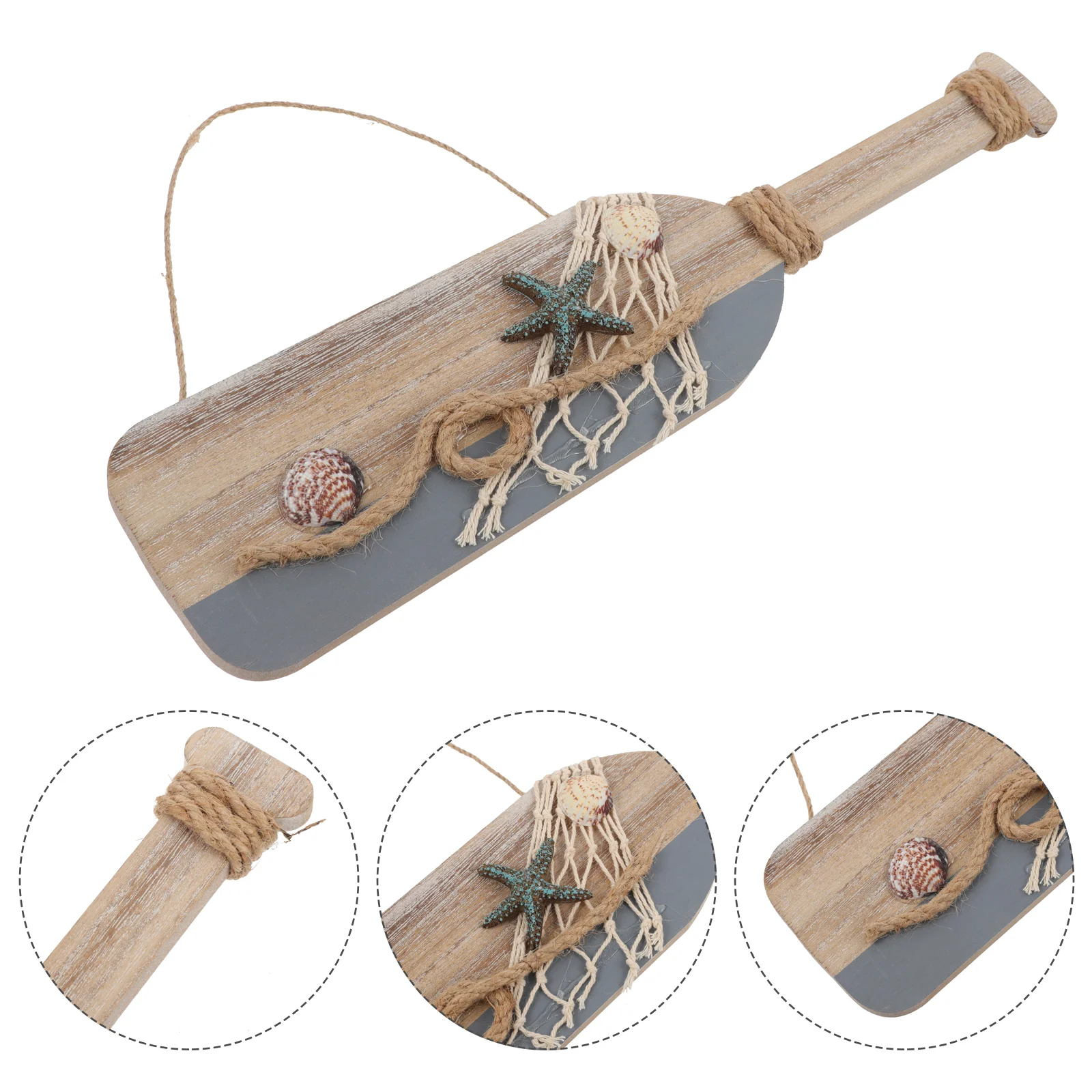 

Oar Wood Decor Wall Paddle Hanging Nautical Decoration Wooden Ornament Mediterranean Pendant Style Crafts Gifts Ocean Paddles