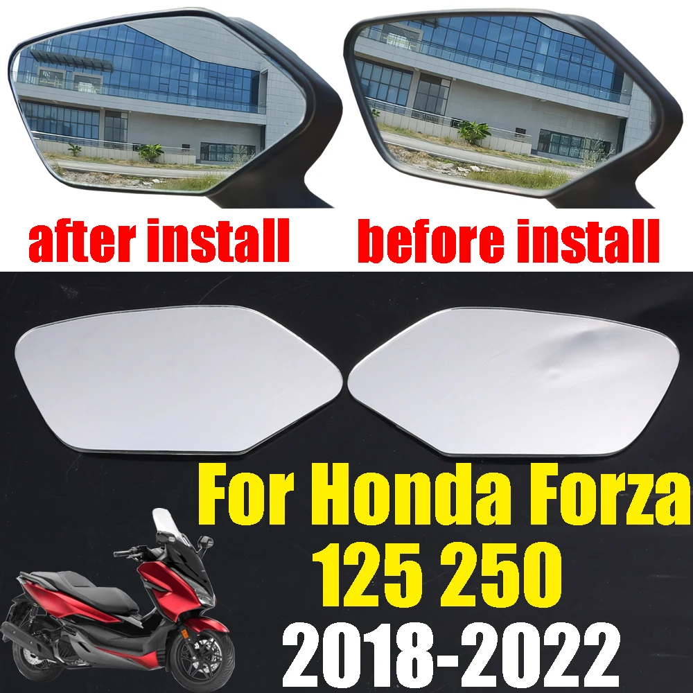 

For HONDA Forza 125 250 NSS Forza125 Forza250 Accessories Convex Mirror Increase Rearview Mirrors Side Mirror View Vision Lens