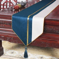chinese table runner high grade simple table flag living room tea table tv cabinet shoe cabinet bed tail flag two color splicing