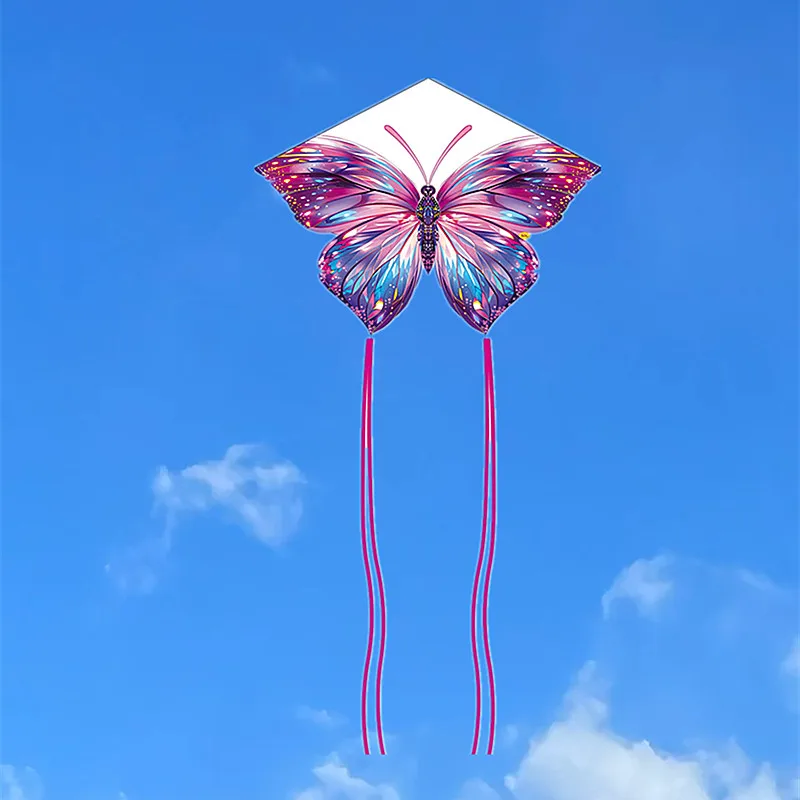 Бесплатная доставка бабочка воздушный змей drachen fliegen kinder peonzas con cuerda детские игры
