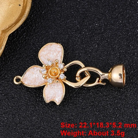 Ювелирные застежки Juya золотого цвета