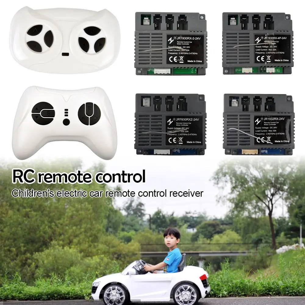 2,4G Bluetooth детский пластиковый ресивер для электрического автомобиля с дистанционным управлением и плавным запуском