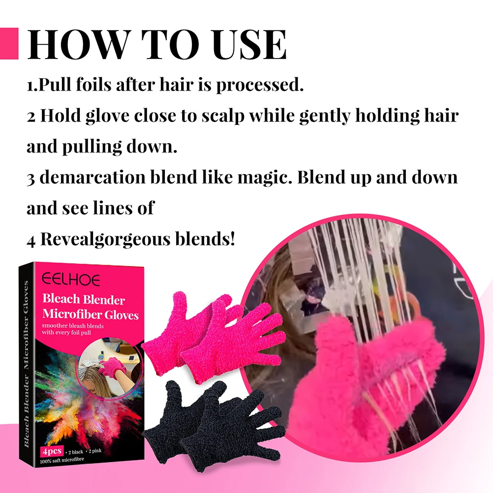 2 шт. нейлоновые перчатки для покраски волос | Аксессуары укладки