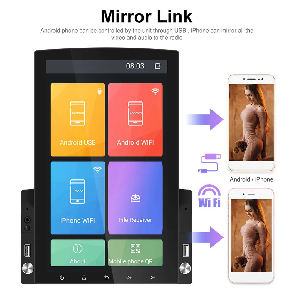 

9.7In Large-screen Car Video Player Car Audio 9.7 Inch Car Stereo Radio Car Video Player Large-screen Navigation