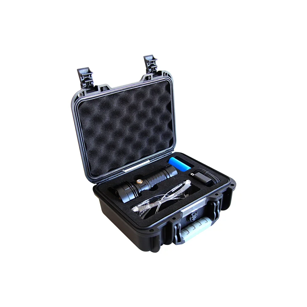 Светодиодный УФ-фонарик Yushi 365 нм VM70+ Чистый УФ-свет 3 лампы NICHIA с бусинами и