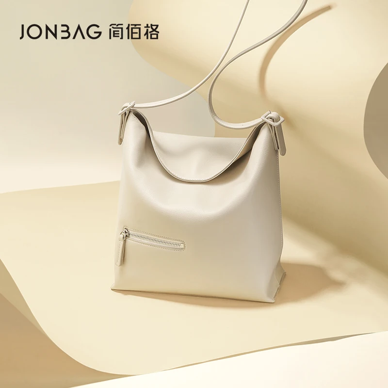 JONBAG Large-capacity Casual All-match Bucket Bag Women's Summer High-end Shoulder Bag