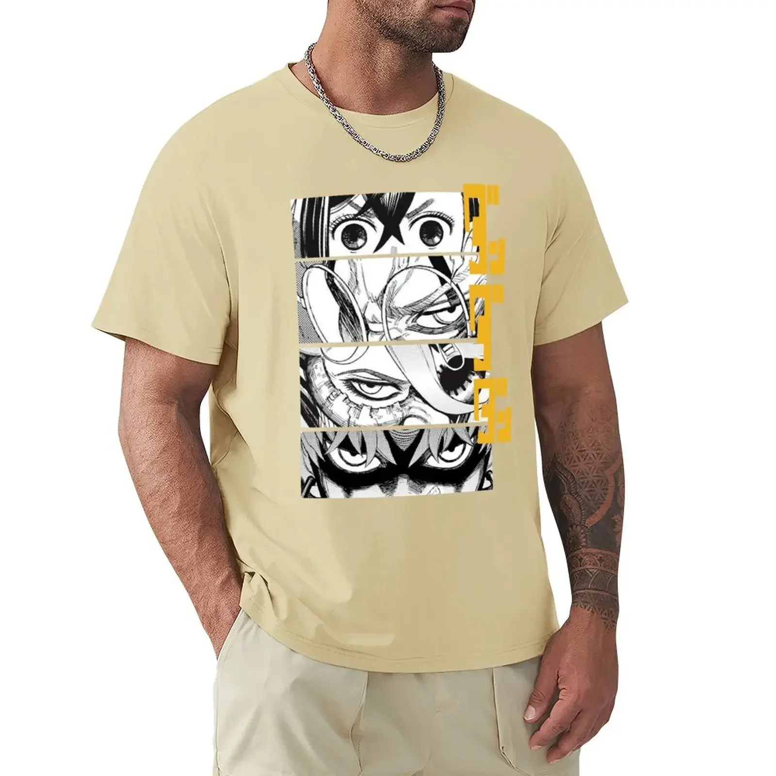 Футболка мужская летняя с коротким рукавом и надписью Eyes w Kaji