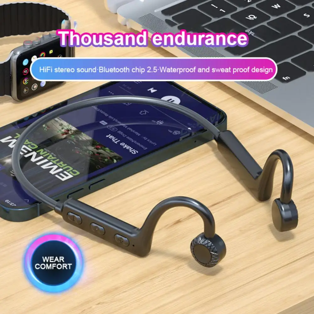 

Hifi Ear-hook Wireless Headphones Stereo Music Wireless Headset Stereo With Microphone Tws Earbuds Bluetooth-compatible Headset