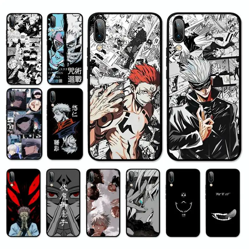 

Cute Jujutsu Kaisen Gojo Satoru Anime Phone Case For Oppo A9 A7 A3s A1k Realme 6 5 Pro C3 Reno 2 Z Vivo Y91 C Y81 Y67 Y51 Y17