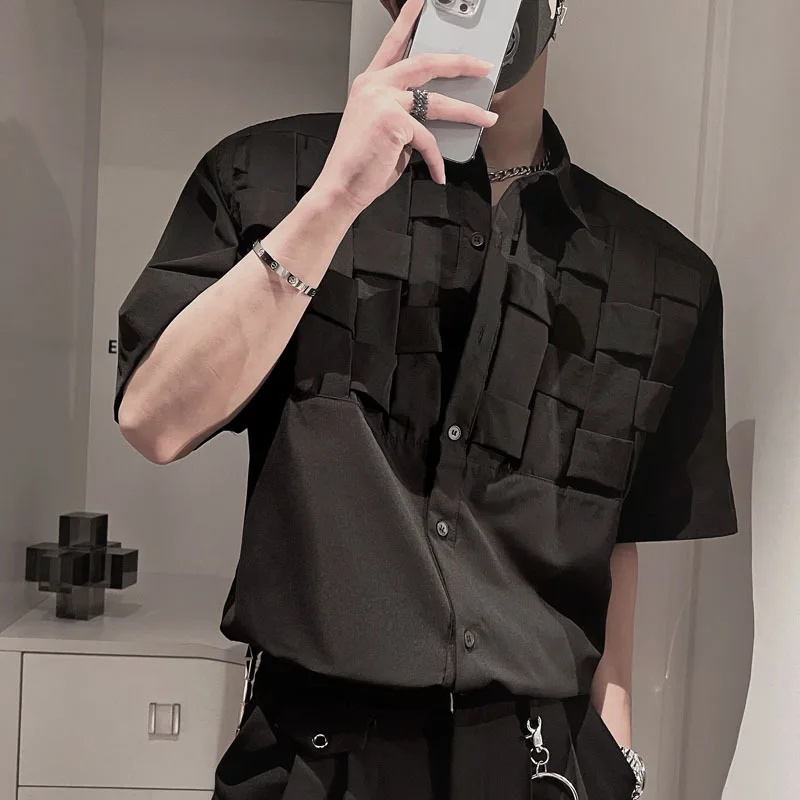 Новинка лета 2023 светильник Роскошная модная мужская рубашка универсальная с