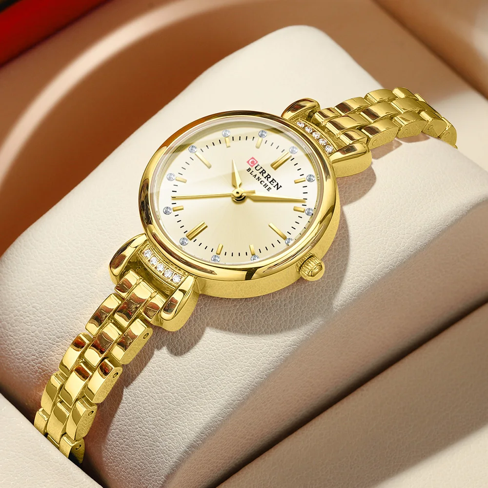 Часы CURREN женские водонепроницаемые брендовые элегантные модные наручные из