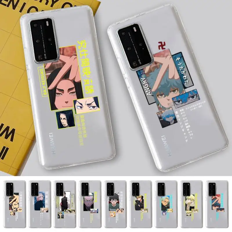 

Japanese Anime Tokyo Revengers Phone Case for Samsung A51 A52 A71 A12 for Redmi 7 9 9A for Huawei Honor8X 10i Clear Case