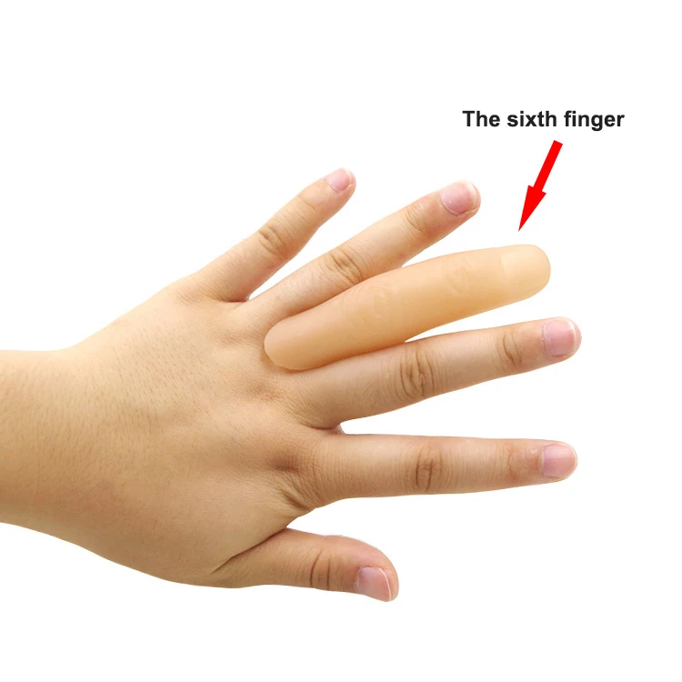 

HOT SALE 1pc Fake Finger Sixth Middle Finger Appearing And Vanishing Magic Tricks Illusion Magician Prop Magia Kids Toy