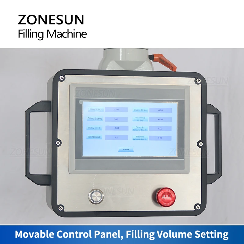 Машина для розлива ZONESUN ZS-VTRP1A Paste Серводвигатель роторный насос вязкий жидкий