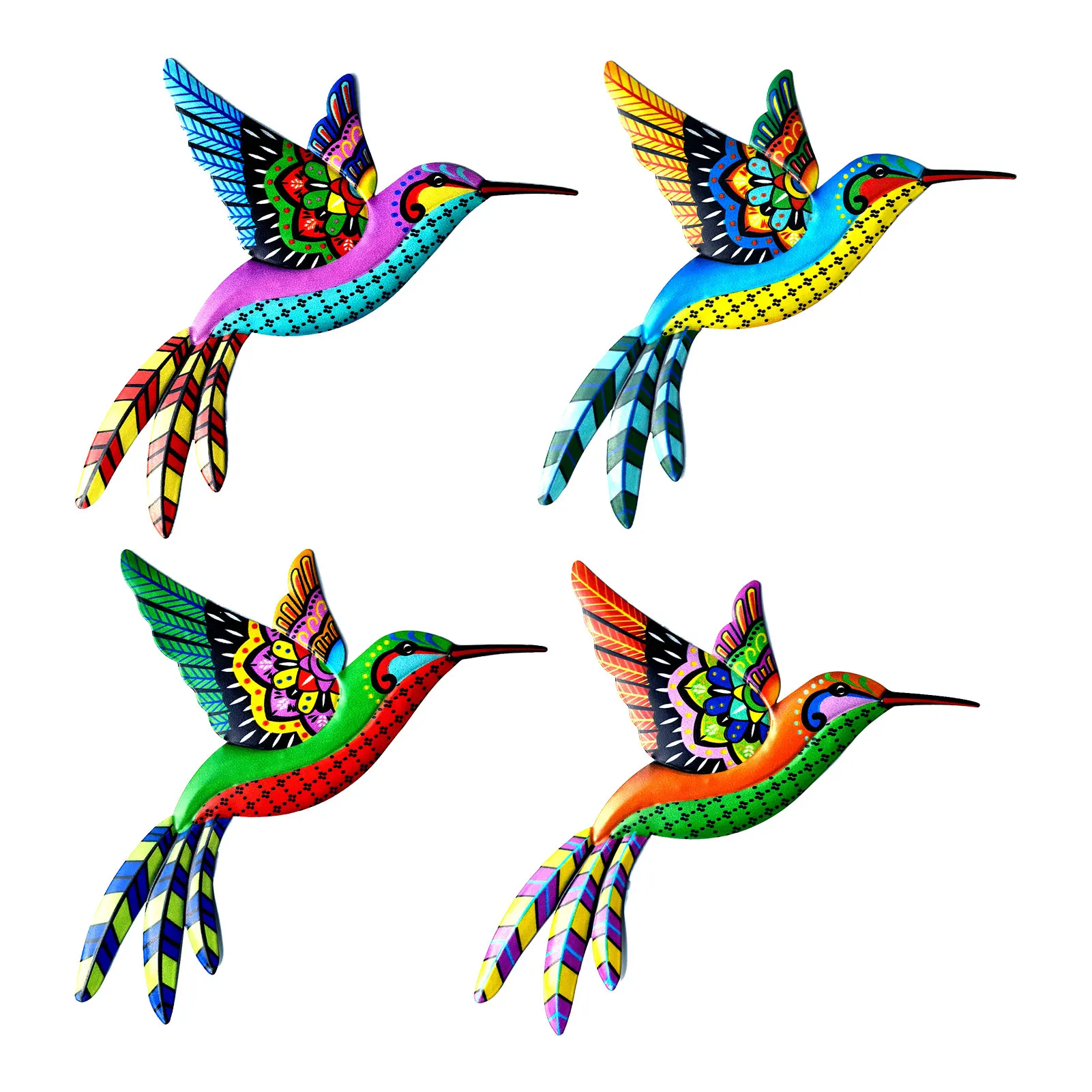 

Metal Hummingbird Wall Art Decor Garden Metal Hummingbird Decoration Art Iron Sculpture Outdoor Hanger Wall Decoration