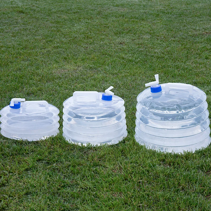 

5/10/15L Collapsible Water Container Outdoor Portable Folding Bucket Water Bags Bottle For Camping Picnic BBQ Self-driving Tour