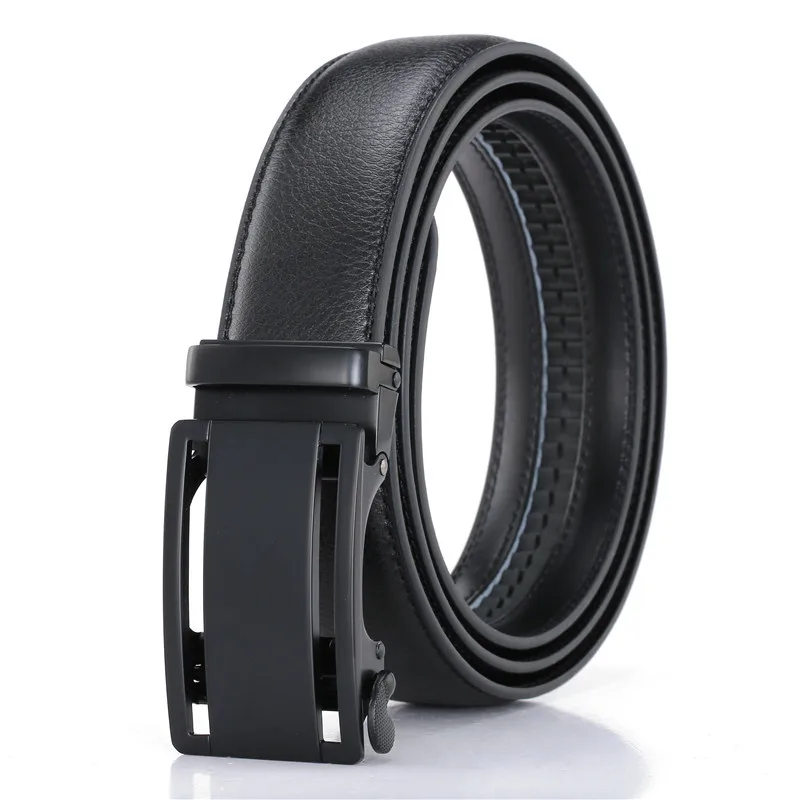 

Ремень мужской из натуральной воловьей кожи с автоматической пряжкой