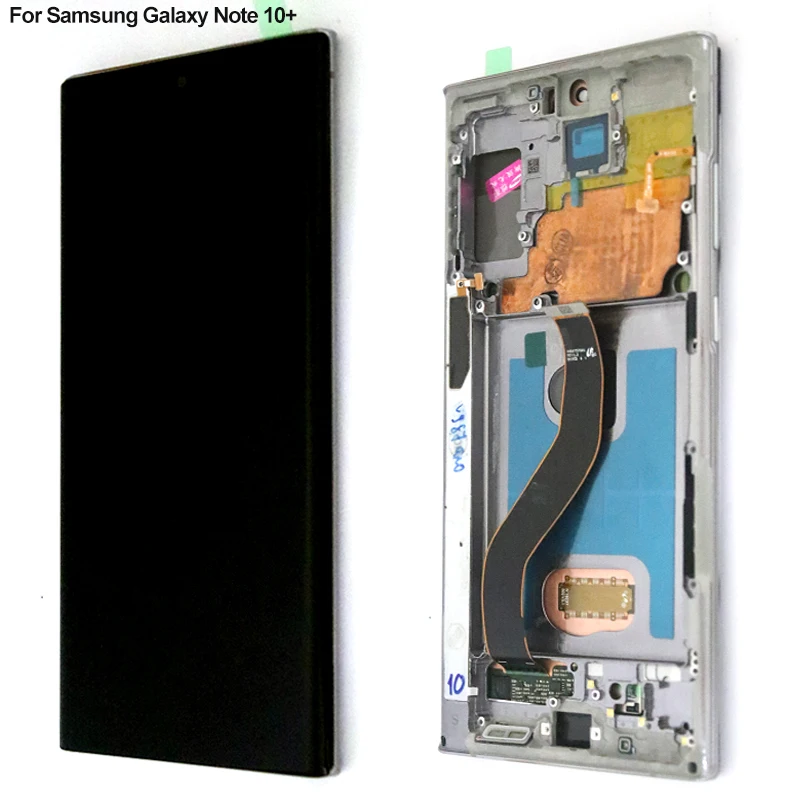 Оригинальный динамический AMOLED дисплей для Samsung Galaxy Note 10 + SAMSUNG N970F Plus N975 сенсорный