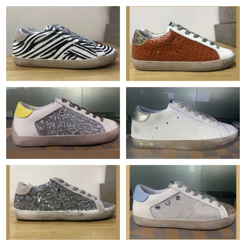 

New Fashion Leather Sequin Splicing Retro Custom Small Dirty Shoes Parent-Child Sports Casual Shoes Anti-Slip Four Seasons ST25