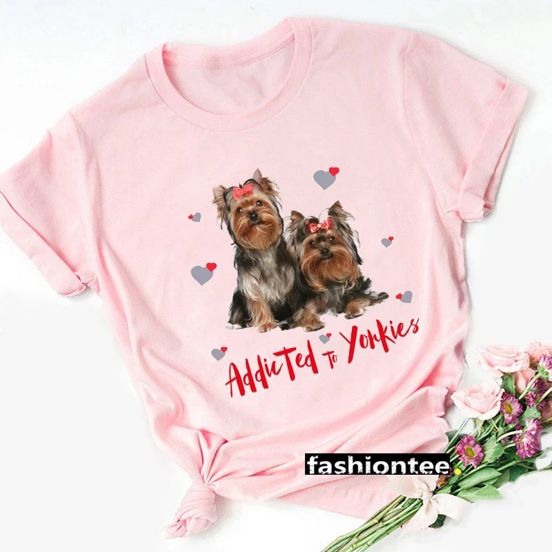 

Футболка женская в стиле Харадзюку, милая дизайнерская рубашка, Забавный топ с рисунком собаки, черная футболка с принтом для влюбленных па...