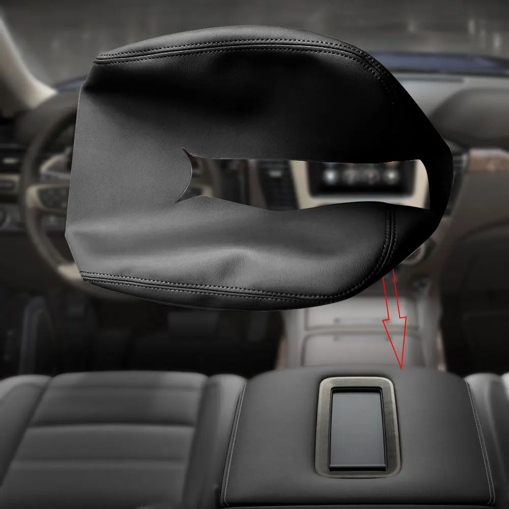 Кожаный автомобильный подлокотник черный защитный чехол для центральной