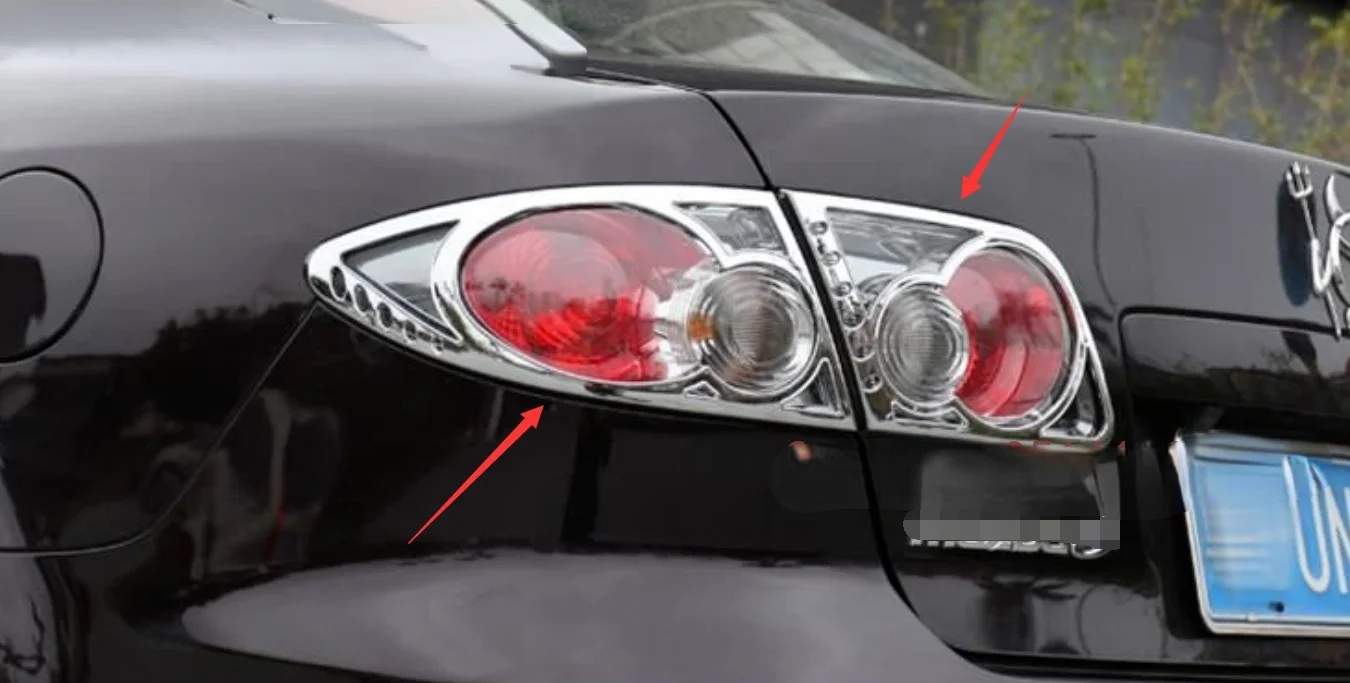 

For Mazda 6 M6 2004-2013 ABS Chrome rear Light Lamp Cover Trim Garnish Surround Accessories