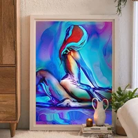 diamond painting water color sex man and woman full squareround drill wall decor resin embroidery craft cross stitch fh616