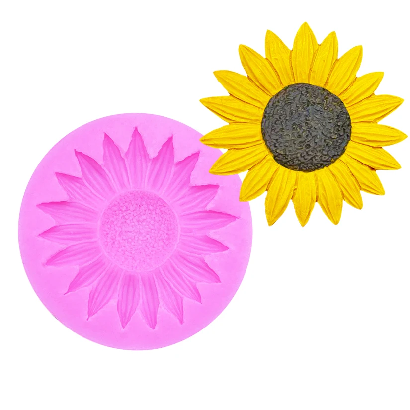 

Sunflower Silicone Sugarcraft Mold Chocolate Cupcake Baking Mold Fondant Cake Decorating Tools
