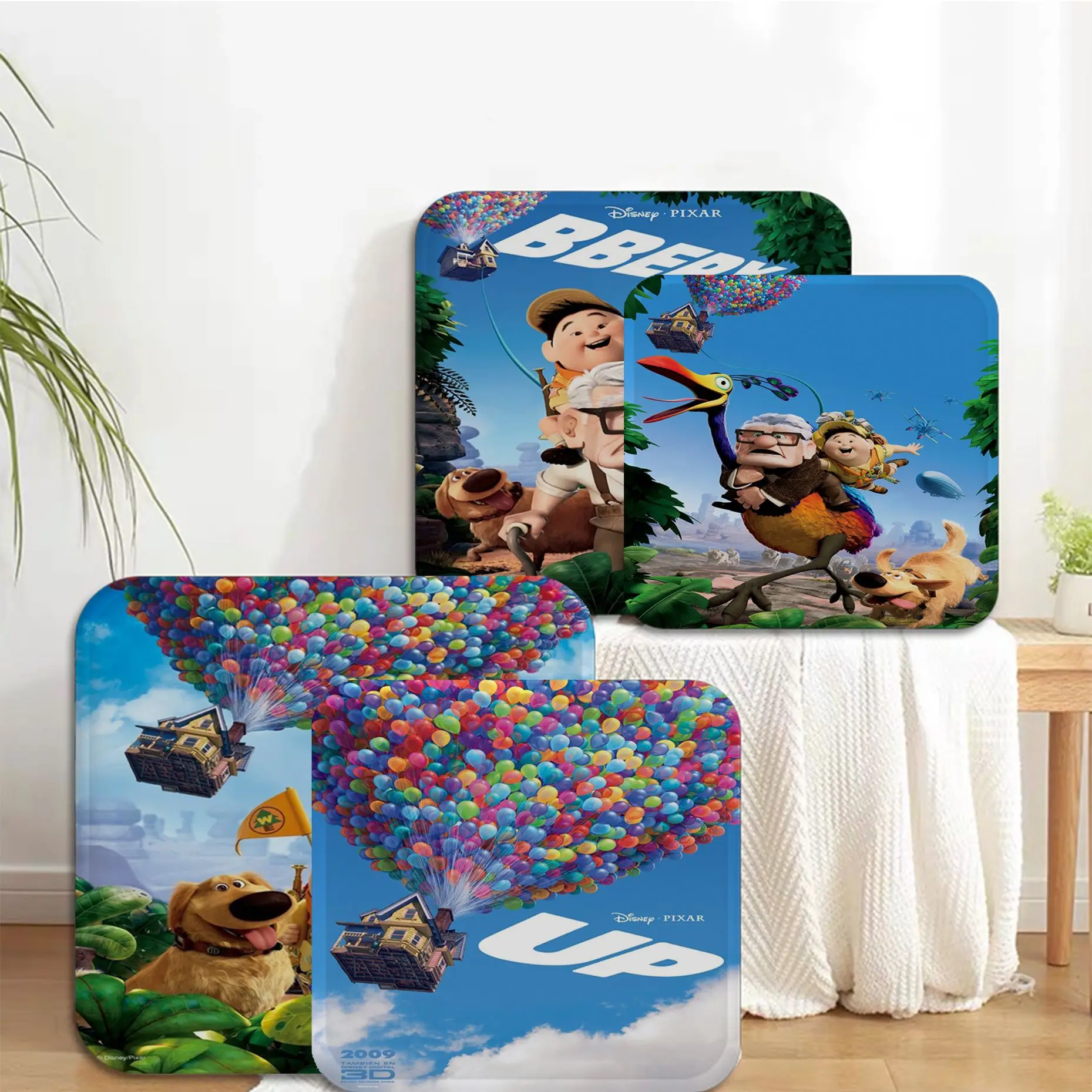 

Disney Up Movie Modern Minimalist Style Stool Pad Patio Home Office Chair Seat Cushion Pads Sofa Seat 40x40cm Chair Cushions