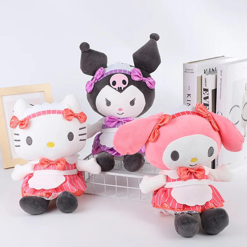 

Новинка Sanrio аниме Kawaii Kuromi My Melody Hello Kitty плюшевая игрушка японская кукла фигурки милые Мультяшные игрушки для детей подарок на день рождения