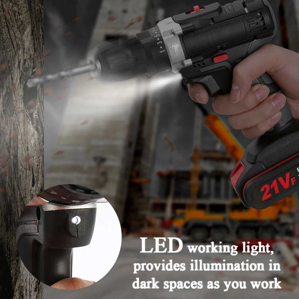 Ручная дрель с литий-ионными аккумуляторами